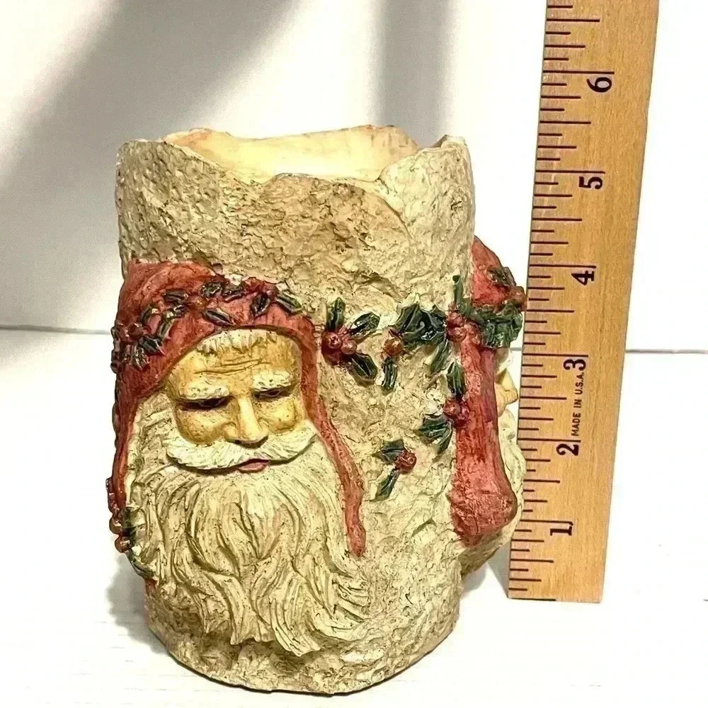 House of Lloyd Christmas Around World Black Forest Santa Candle Holder 1996 Vtg - Picture 7 of 9